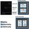 8x10 Velvet Picture Frame with 2 Opening Picture, HD Real Glass Navy Blue Velvet Photo Frame with Black White Border Mat, Gold Border Horizontal & Vertical Display for Tabletop or Wall Decor (2 Pack)